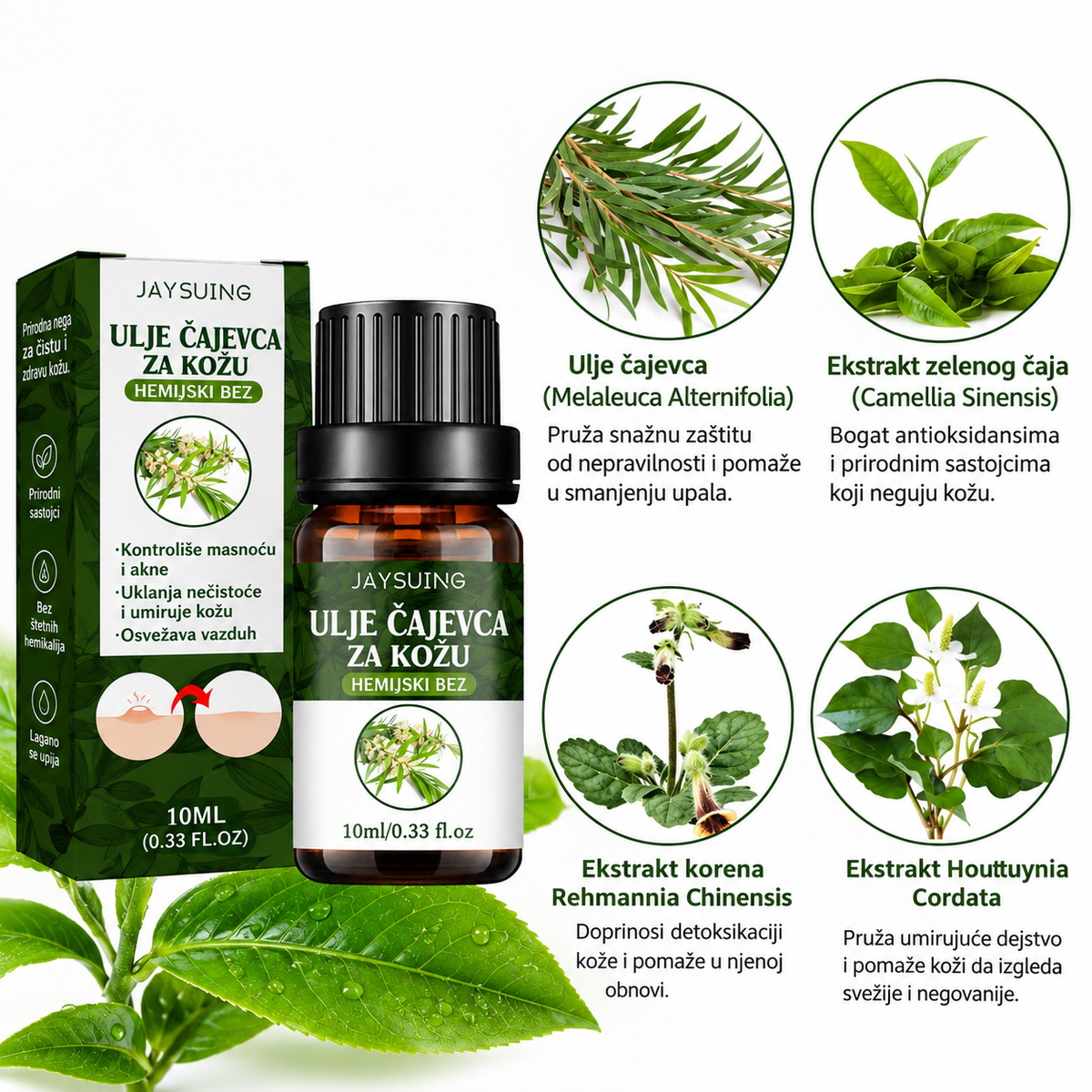 Tea Tree ulje - Zbogom crvenilu, bubuljicama i uraslim dlačicama 🌿