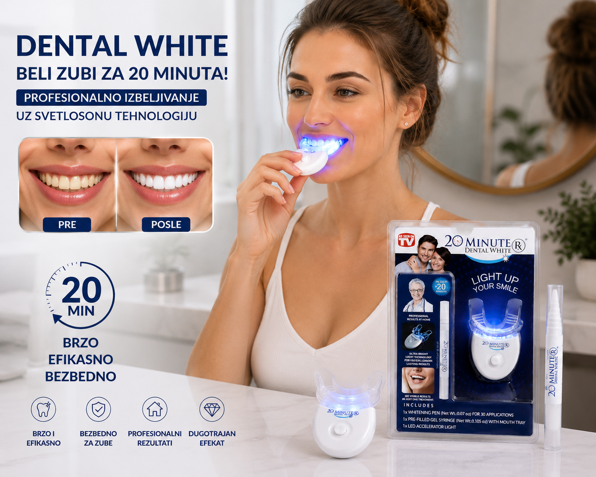 Dental White - Blistav osmeh za samo 20 minuta!✨